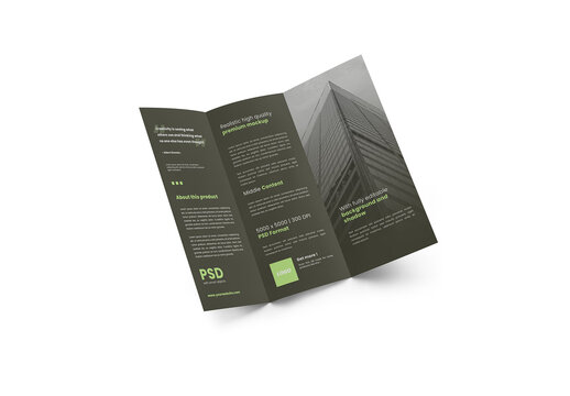 Trifold Brochure Mockup 11