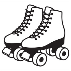 Roller skates isolated on a white background