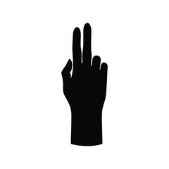 Severed finger in black
