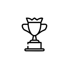 Trophy Cup Icon Representing Achievement Success Victory and Winning a Competition