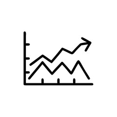 Financial Market Analysis Illustrating Upward Trend Growth and Volatility Over Time