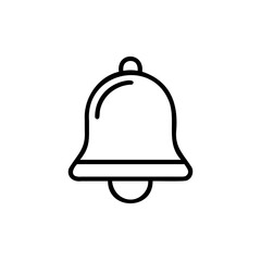 Icon of a bell with a handle for notifications and alerts