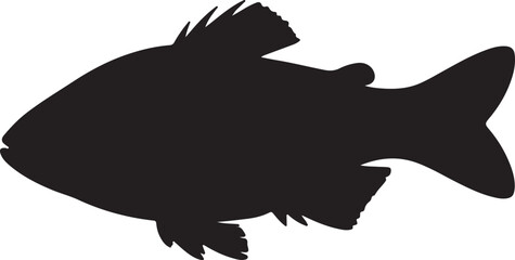 Jungle Perch Vector Silhouette