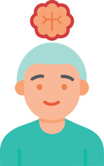 Alzheimer Disease Brain Symbol Vector Art