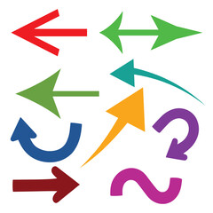 Grunge vector illustration with chalk like doodles including motion arrows zigzags and bursts