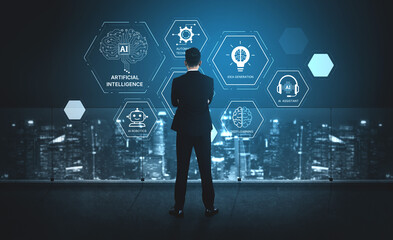 AI learning system involves deep learning, supervised machine learning, and natural language...