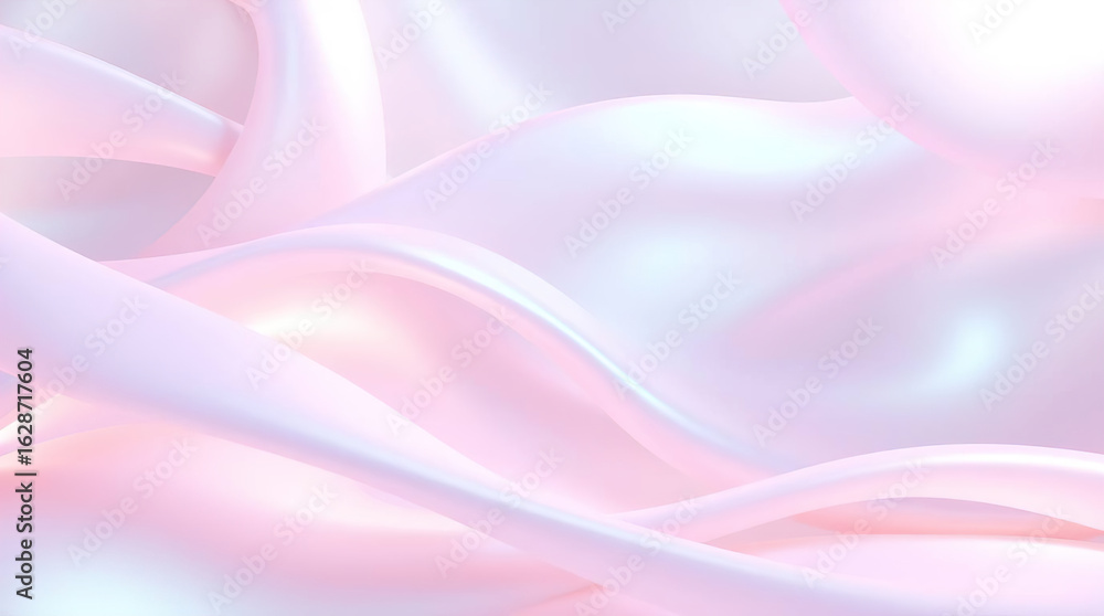 Poster abstract, dynamic design created using 3d modeling techniques. shades of pink, purple and other colo