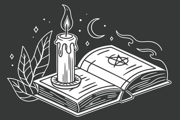 Halloween, Adorable halloween characters featuring ghosts bats and pumpkins with witch elements