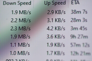 The results of the Internet Speed Test are displayed for your convenience and analysis purposes