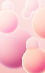 Abstract spheres background, mobile phone wallpaper, computer wallpaper, 3d rendering.