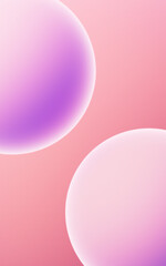 Abstract spheres background, mobile phone wallpaper, computer wallpaper, 3d rendering.