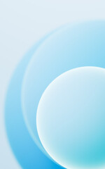 Turquoise abstract spheres background, mobile phone wallpaper, computer wallpaper, 3d rendering.