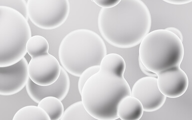 Abstract spheres background, mobile phone wallpaper, computer wallpaper, 3d rendering.