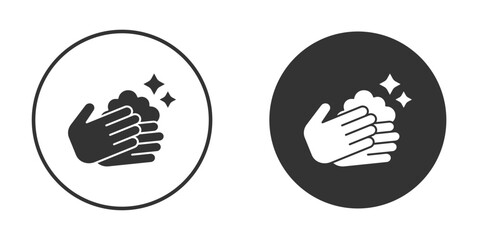 Wash your hands icon for your web mobile application design. Modern flat.