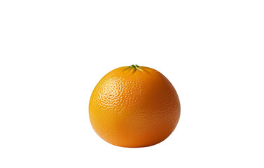 One whole orange isolated on white background 