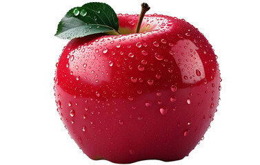 red apple isolated on white background