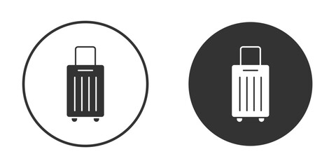 Suitcase icon for your web mobile application design. Modern flat.