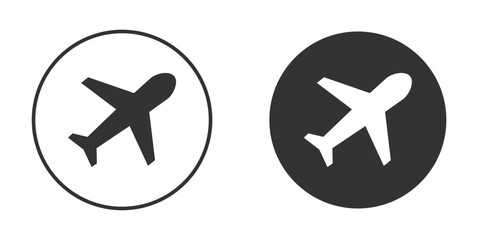 Plane icon for your web mobile application design. Modern flat.