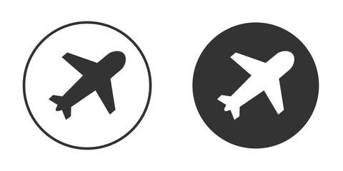 Obraz premium Plane icon for your web mobile application design. Modern flat.