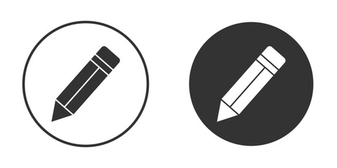 Pencil icon for your web mobile application design. Modern flat.