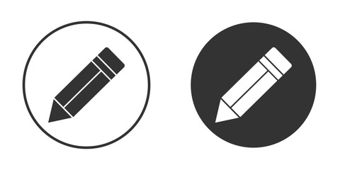 Pencil icon for your web mobile application design. Modern flat.