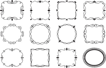 Collection of Vintage Ornate Decorative Frames
