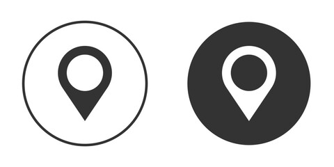 Marker icon for your web mobile application design. Modern flat.