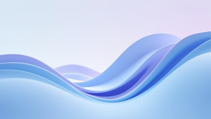 Abstract blue waves background for desktop wallpaper and modern design element use