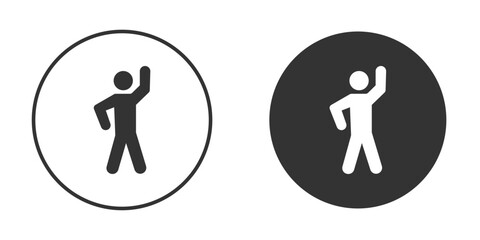 Fitness exercise icon for your web mobile application design. Modern flat.