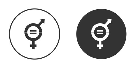 Equality icon for your web mobile application design. Modern flat.