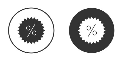 Discount icon for your web mobile application design. Modern flat.