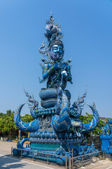 Guardian at Blue Temple - Wat Rong Seu Ten - Chiang Rai