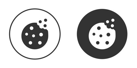 Cookie icon for your web mobile application design. Modern flat.