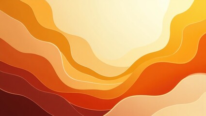 Golden Abstract Background with Glowing Lines and Sparkling Lights