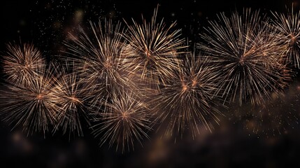 festive fireworks in the black night sky background no logos no brands ar 169