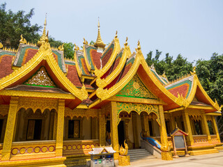Fototapeta premium Mengle Temple, Jinghong, Xishuangbanna, Yunnan, China
