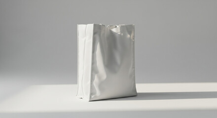 Soft Fabric Reusable Bag Mockup in Clean Studio Setup for product mockups, bag design showcases, advertising for environmentally-conscious brands, or e-commerce sites