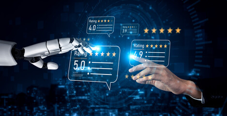 AI enhances customer review and rating system by analyzing review, rating, and customer feedback...