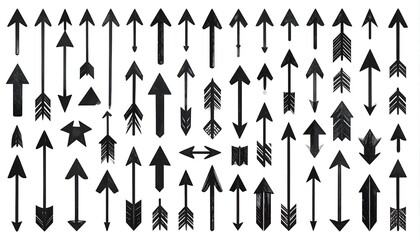 Variety of black arrows