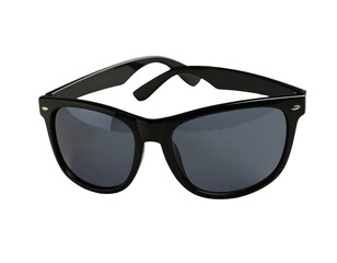 Fototapeta premium Stylish black sunglasses with dark lenses