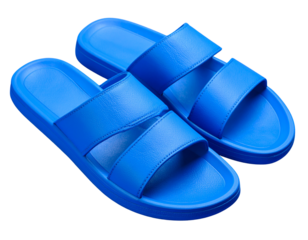 Stylish blue slide sandals for casual comfort