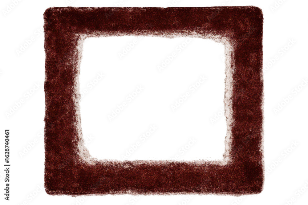 Poster plush brown frame providing elegant background with velvety texture, complementing graphics and imag