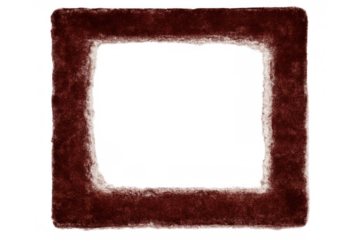 Plush brown frame providing elegant background with velvety texture, complementing graphics and images on transparent surface