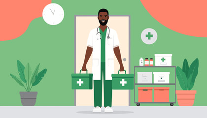 Doctor with First Aid Kit