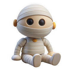 Cute mummy character isolated on transparent background