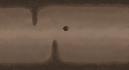 Abstract image for printing. Picture for modern interiors. The picture is painted by hand on a tablet. © neurostructure