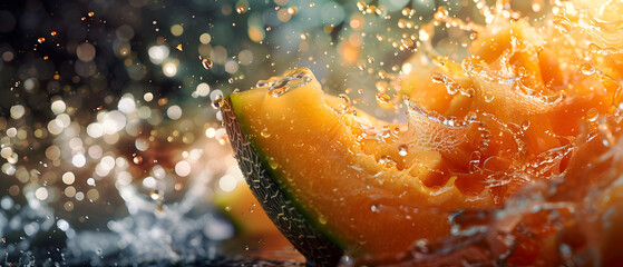 water drops on a yellow background