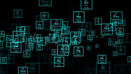 Periodic table background illustration, Periodic table of the Elements - Chemistry, Background of...