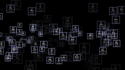 Periodic table background illustration, Periodic table of the Elements - Chemistry, Background of the chemical elements of the periodic table.