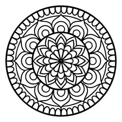 ornamental round lace pattern